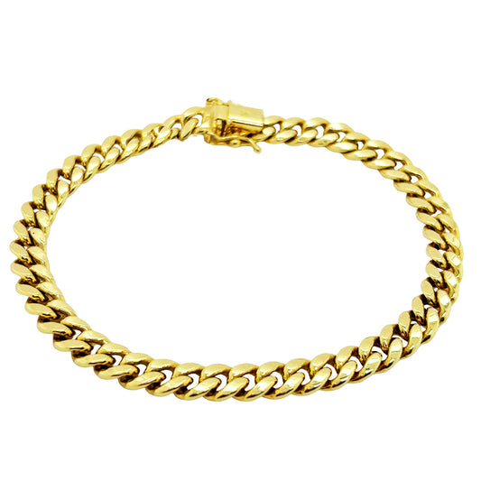 SEMI SOLID MIAMI CUBAN BRACELET 9.00 GM
