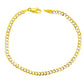 SOLID CUBAN BRACELET WITH RHODIUM DIAMOND CUTS ED00230