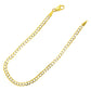 SOLID CUBAN BRACELET WITH RHODIUM DIAMOND CUTS ED00230