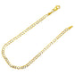 SOLID CUBAN BRACELET WITH RHODIUM DIAMOND CUTS ED00250
