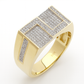10KY 0.35CTW MICROPAVE DIAMOND MENS RING - Z
