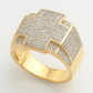10KY 1.00CTW MICROPAVE DIAMOND MENS RING