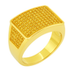 10KY 1.00CTW YELLOW DIAMOND MENS RING