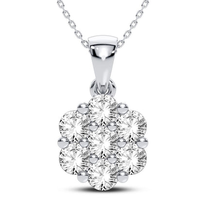 14K 0.50CT Certified Lab Grown Diamond Pendant