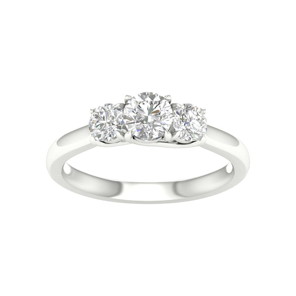 14K 1.00CT Certified Lab Grown Diamond Ring ( IGI Certified )