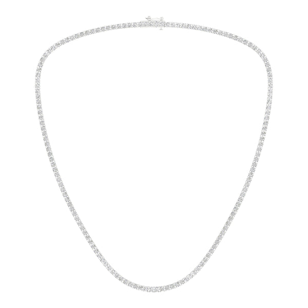 14K 10.00CT Certified Lab Grown Diamond Necklace ( IGI Certified )