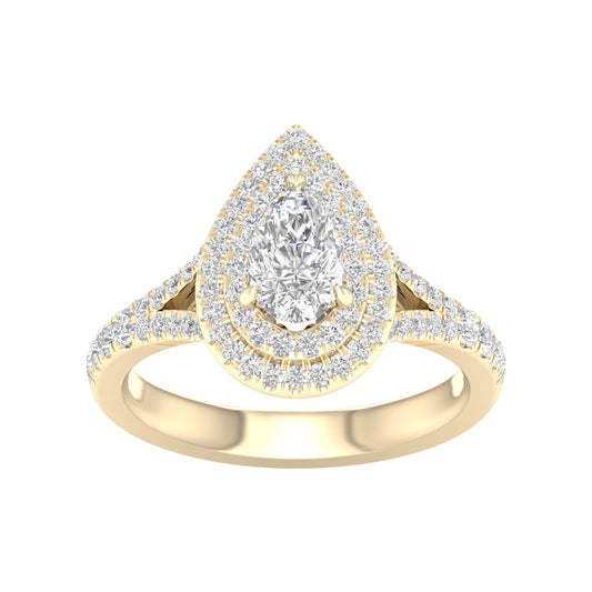 14K 1.25CT Certified Lab Grown Diamond Ring ( IGI Certified )