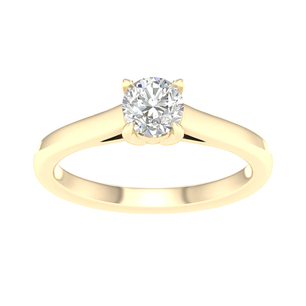14K 0.75ct Certified Lab Grown Diamond Ring ( IGI Certified )