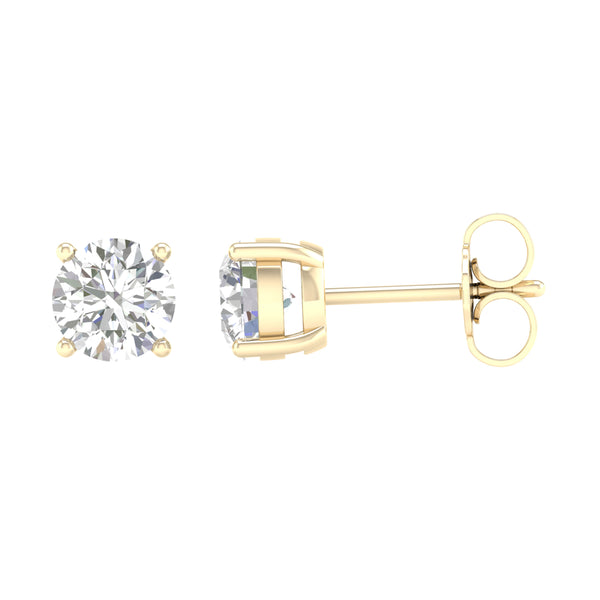 14K 1.50CT Certified Lab Grown Diamond Earring ( IGI Certified )