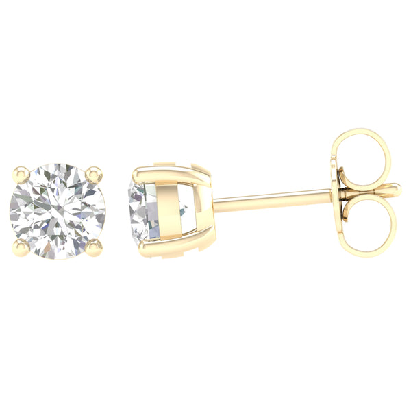 14K 1.00CT Certified Lab Grown Diamond Earring ( IGI Certified )