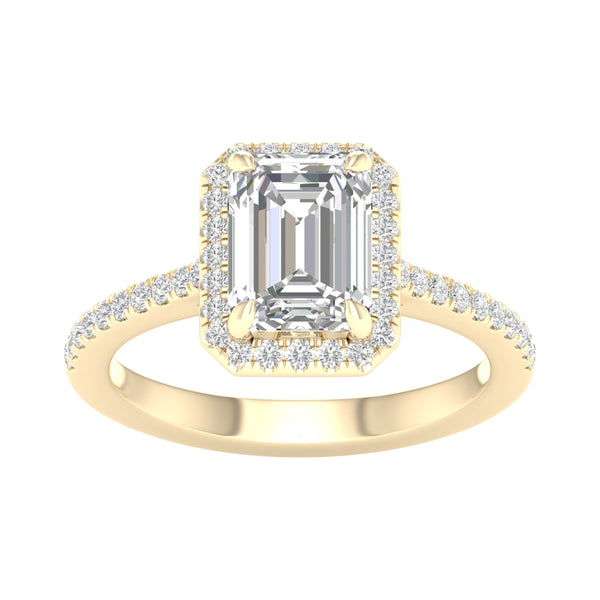 Certified Lab Grown 14K 2.25CT Diamond Engagement Ring