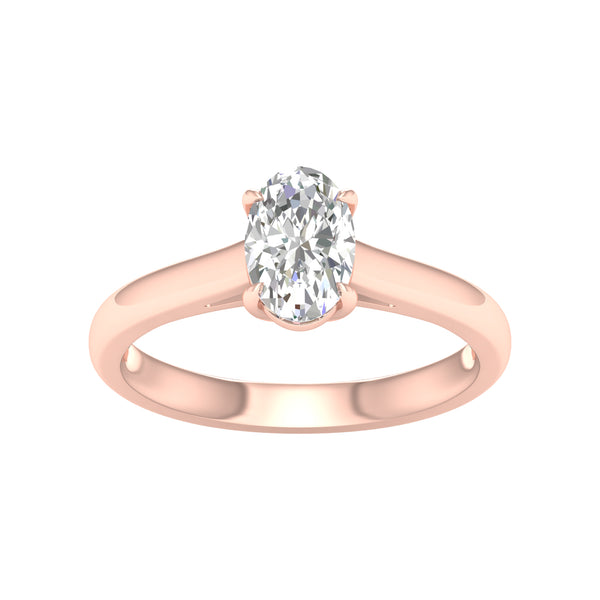 14k 1.00CT Lab Diamond Ring