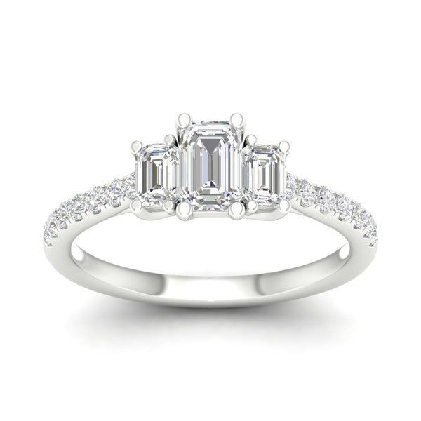 14K 1.00CT Certified Lab Grown Diamond Ring ( IGI Certified )