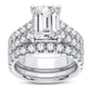 14K 5.00CT Certified Lab Grown Diamond Bridal Set