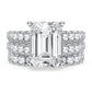 14K 5.00CT Certified Lab Grown Diamond Bridal Set