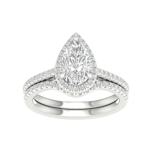14k 1.95CT Lab Diamond Bridal Ring