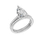 14K 2.50ct Lab Grown Diamond Bridal Set