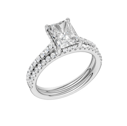 14K 2.50ct Lab Grown Diamond Bridal Set