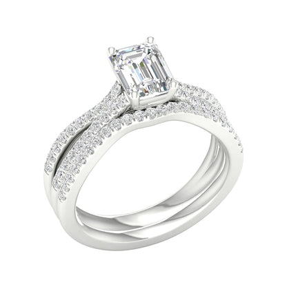 14K 1.40ct Lab Grown Diamond Bridal Set