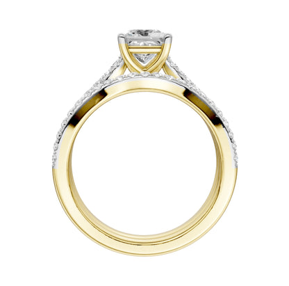 Certified Lab Grown 14K 1.40CT Diamond Bridal Set