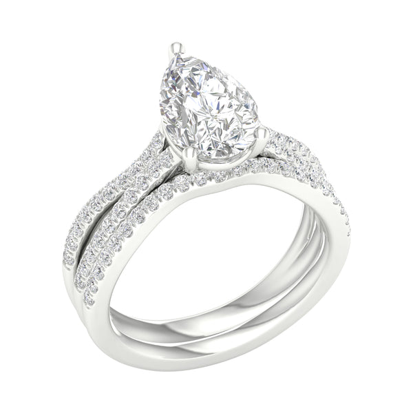 14K 2.40CT Lab Grown Diamond Bridal Set