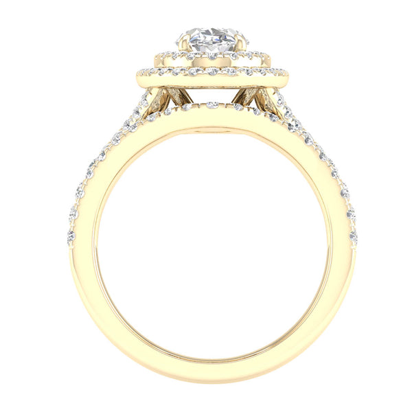 14K 1.75CT Lab Grown Diamond Bridal Ring