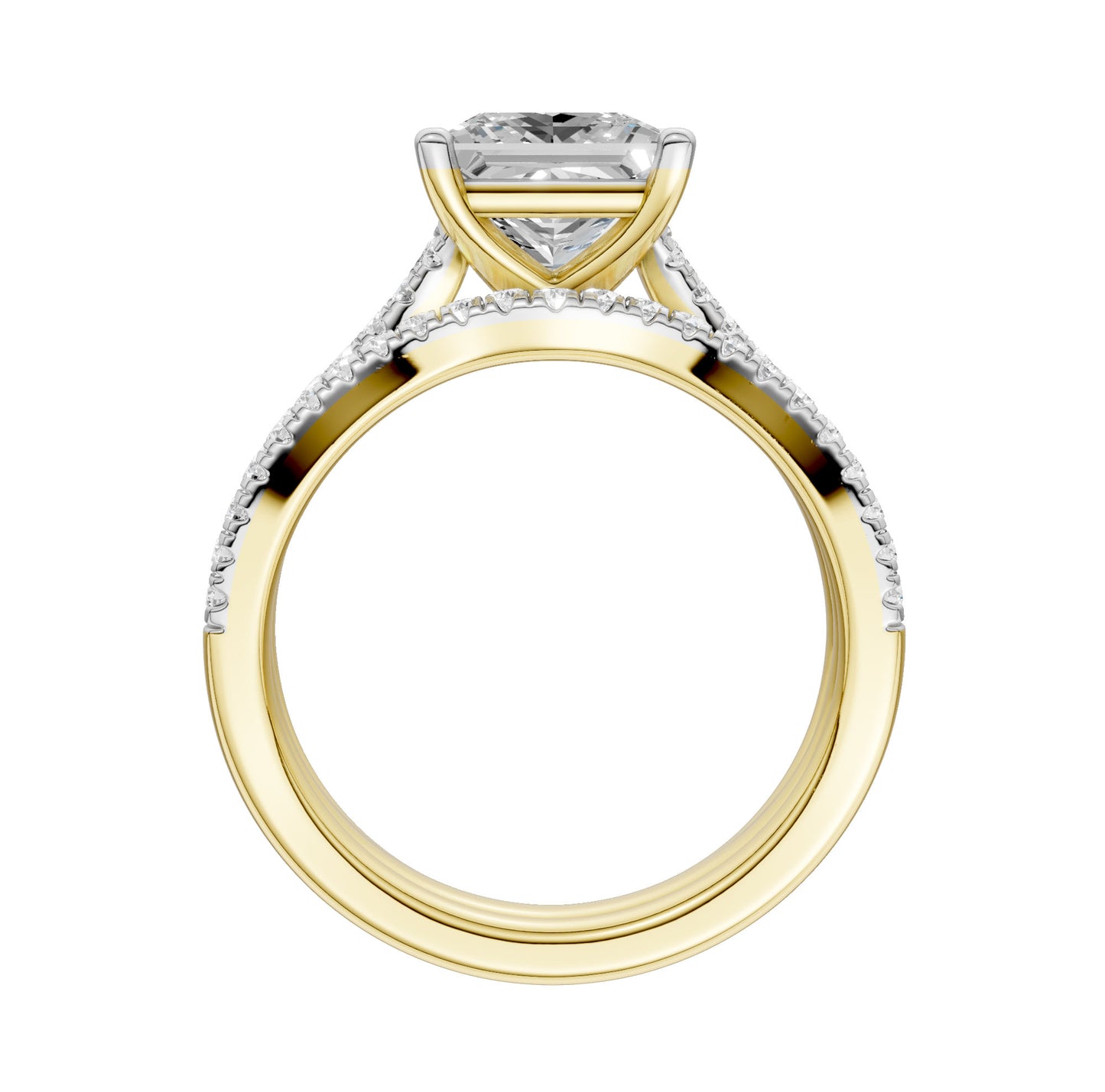 14K 2.40ct Lab Grown Diamond Bridal Set