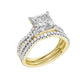 14K 2.40ct Lab Grown Diamond Bridal Set