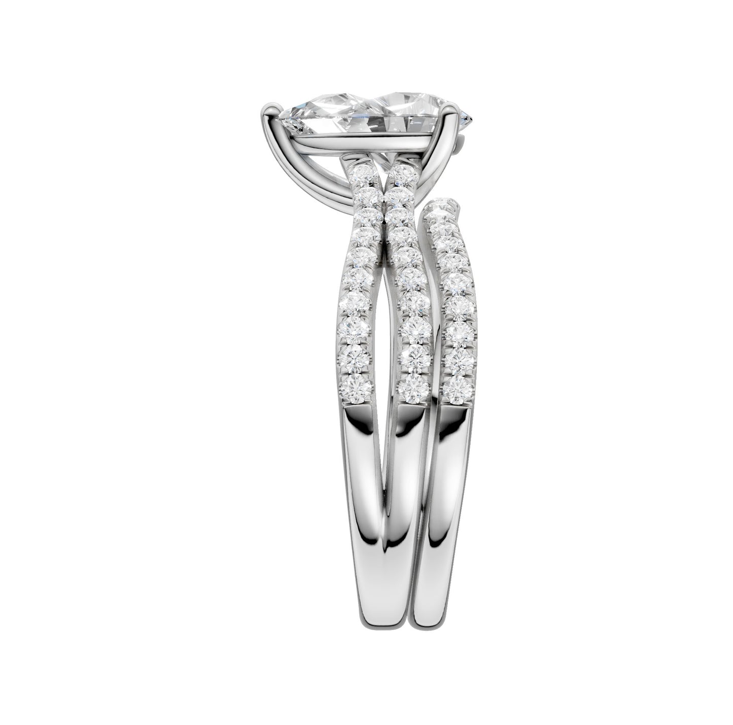 14K 1.40ct Lab Grown Diamond Bridal Set