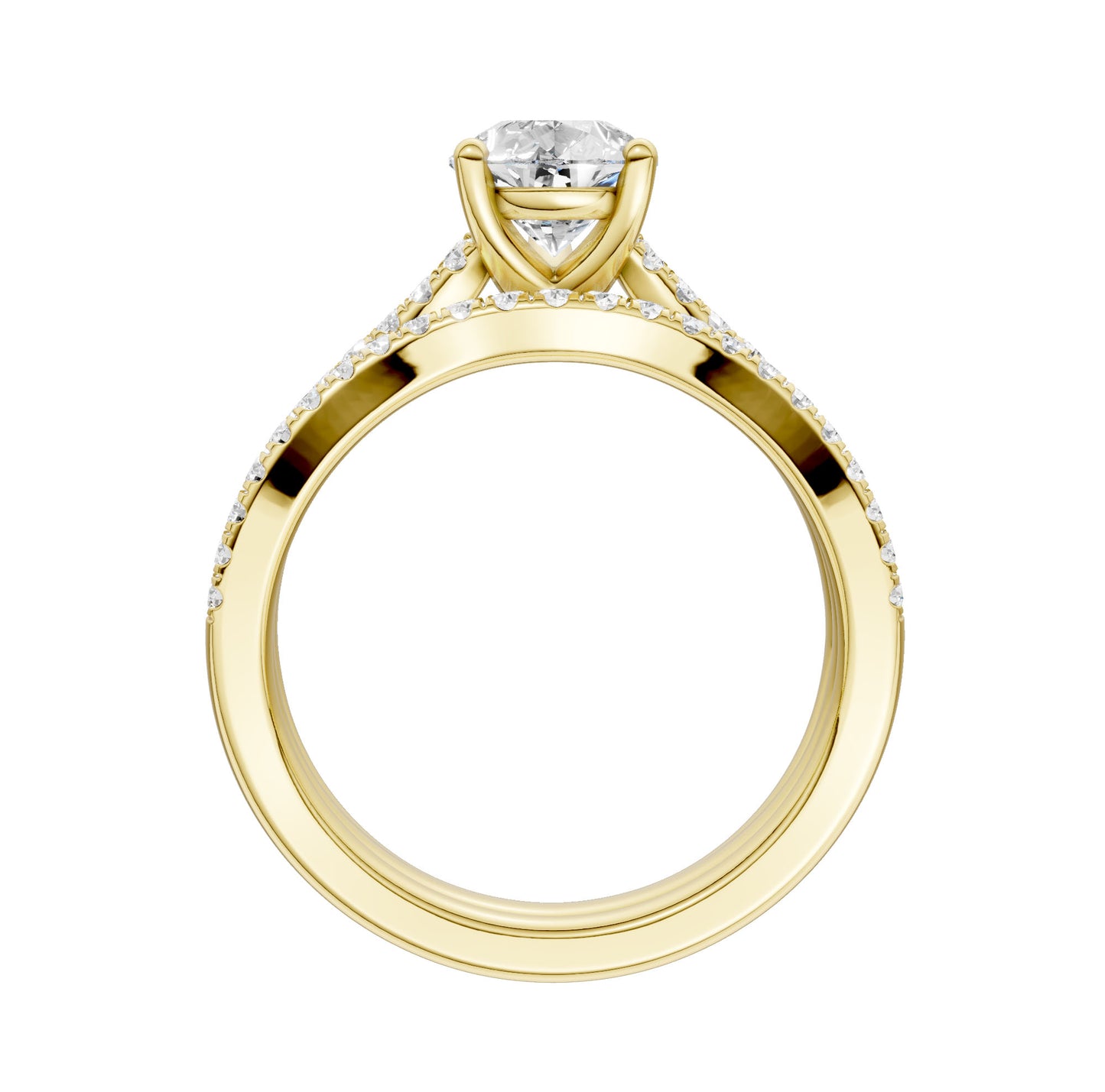 14K 1.40ct Lab Grown Diamond Bridal Set