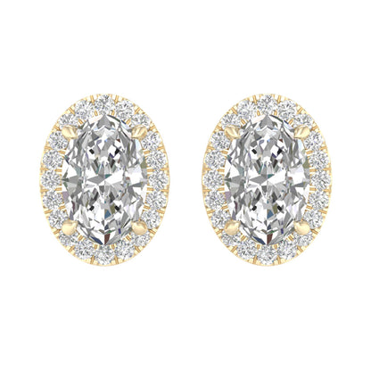 14K 2.25ct  Lab Grown Diamond Earrings