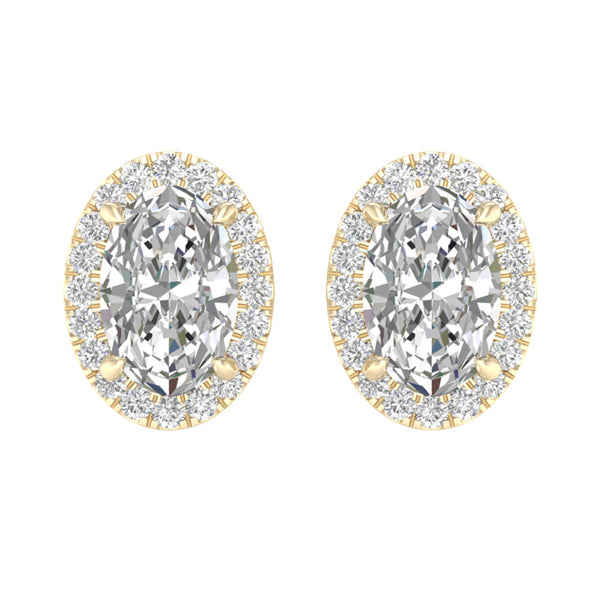 14K 2.25ct  Lab Grown Diamond Earrings