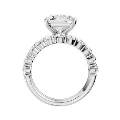 14K 6.00CT Certified Lab Grown Diamond Bridal Set