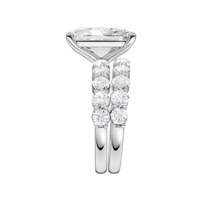 14K 4.00CT Certified Lab Grown Diamond Bridal Set