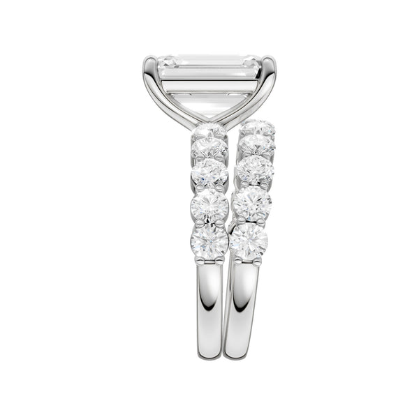 14K 6.00CT Certified Lab Grown Diamond Bridal Set
