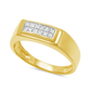 Diamond Band .25 CTW Princess Cut 14K Yellow Gold