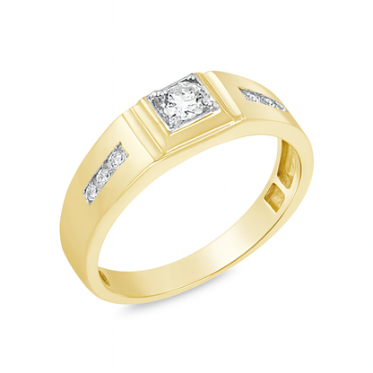 Diamond Band .26 CTW 14K Round Cut Yellow Gold Band