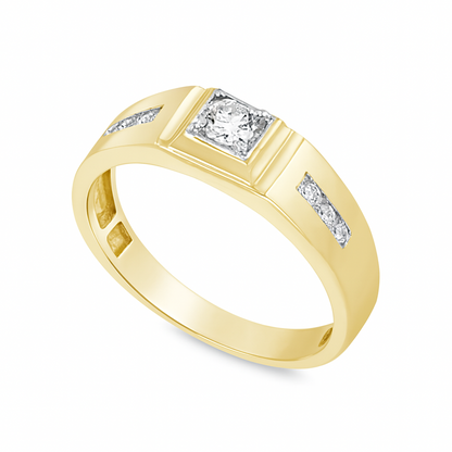 Diamond Band .26 CTW 14K Round Cut Yellow Gold Band
