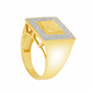 Diamond Nugget Ring .35 CTW Round Cut 10K Yellow Gold