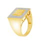 Diamond Nugget Ring .35 CTW Round Cut 10K Yellow Gold