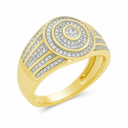 Diamond Ring .22 CTW Round Cut 10K Yellow Gold