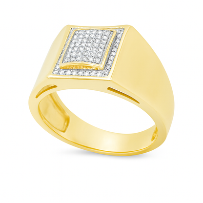 Diamond Ring .23 CTW Round Cut 10K Yellow Gold