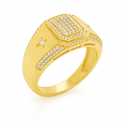 Diamond Ring .25 CTW Round Cut 10K Yellow Gold