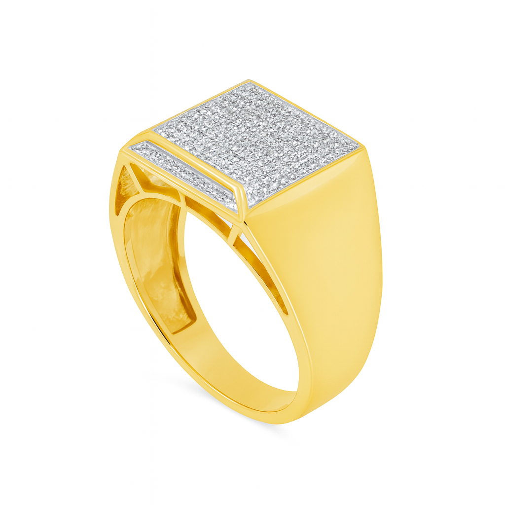 Diamond Ring .31 CTW Round Cut 10K Yellow Gold