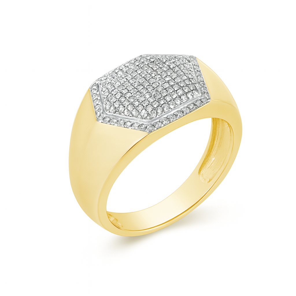 Diamond Ring .32 CTW Round Cut 10K Yellow Gold
