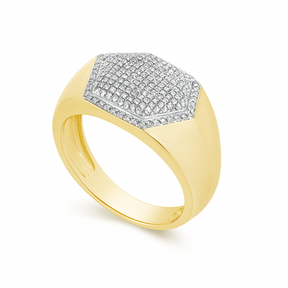 Diamond Ring .32 CTW Round Cut 10K Yellow Gold