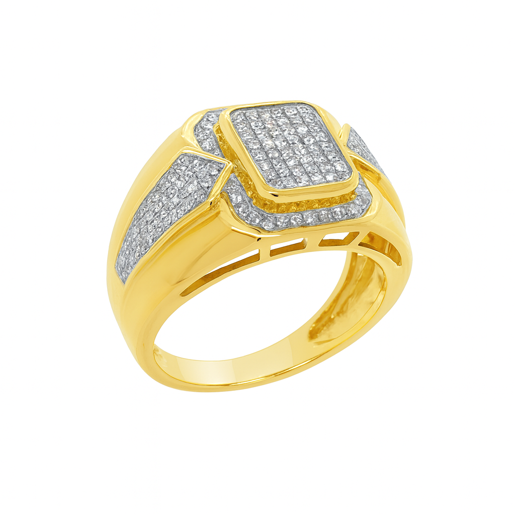 Diamond Ring .34 CTW Round Cut 10K Yellow Gold