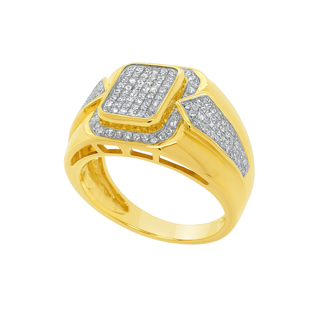 Diamond Ring .34 CTW Round Cut 10K Yellow Gold