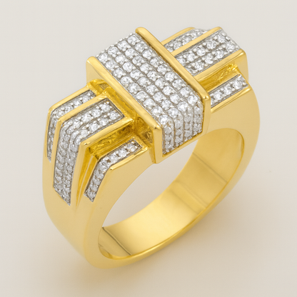 Diamond Ring .35 CTW Round Cut 10K Yellow Gold