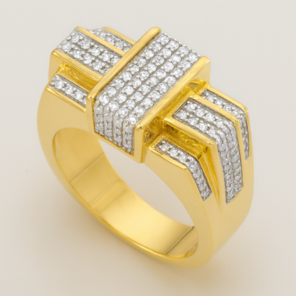 Diamond Ring .35 CTW Round Cut 10K Yellow Gold